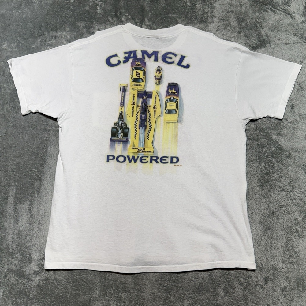 VTG 1994 Camel Smokin Joes Racing T Shirt Mens XL Pocket Delta Single Stitch
